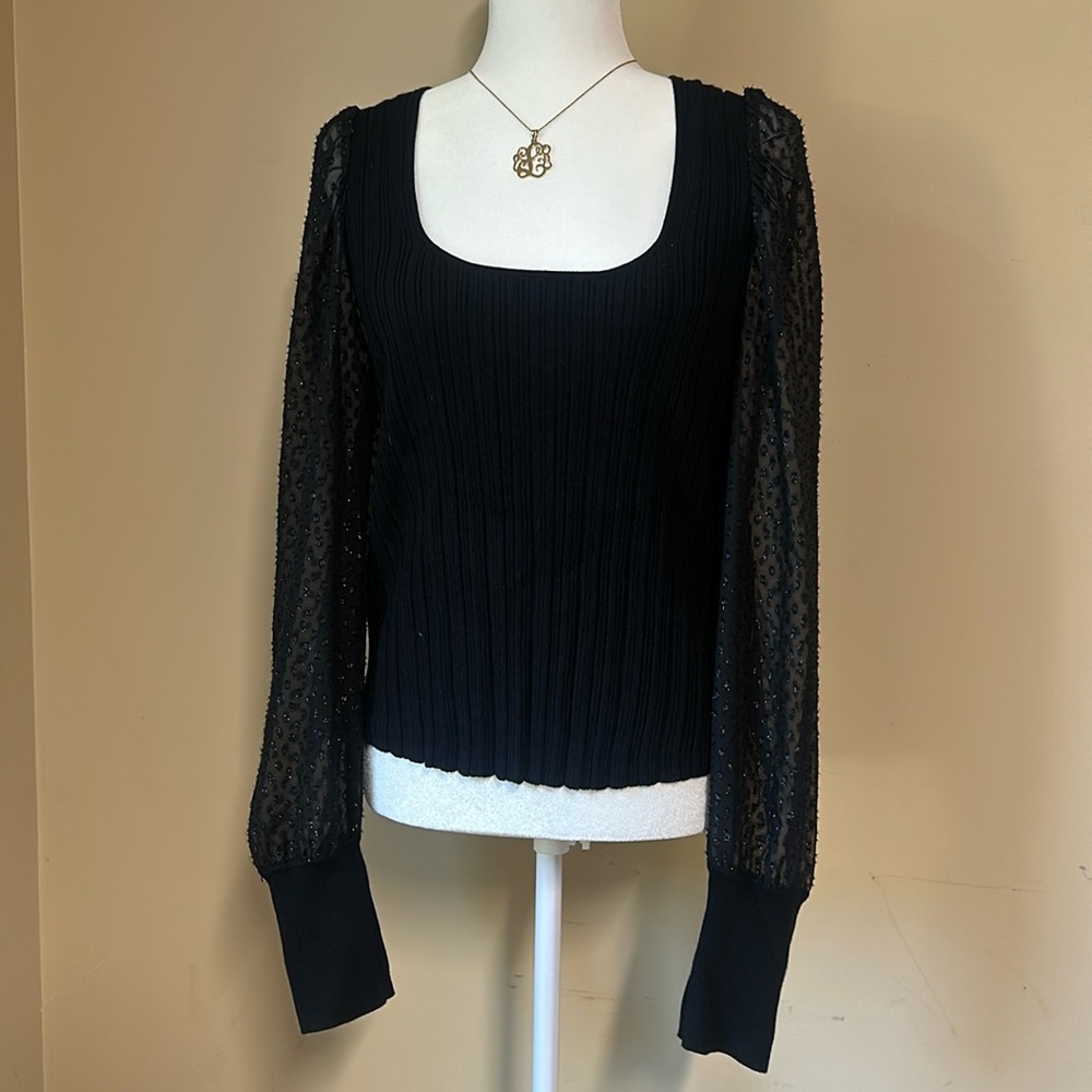 Black Anthropologie Top